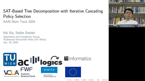 SAT-Based Tree Decomposition with Iterative Cascading Policy Selection