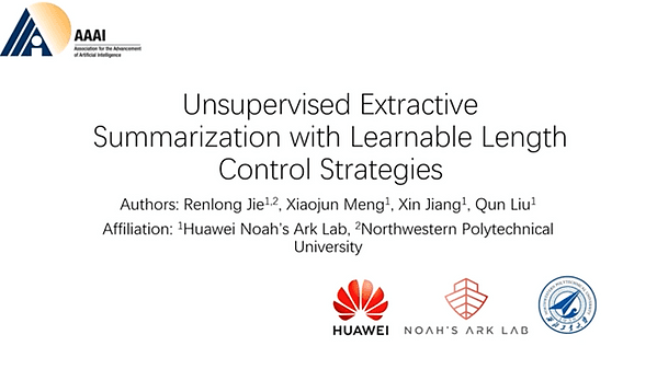 Unsupervised Extractive Summarization with Learnable Length Control Strategies | VIDEO