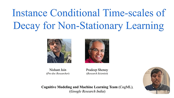 Instance-Conditional Timescales of Decay for Nonstationary Learning