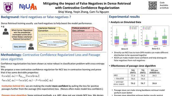 Mitigating the Impact of False Negative in Dense Retrieval with Contrastive Confidence Regularization