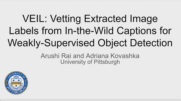 VEIL: Vetting Extracted Image Labels from In-the-Wild Captions for Weakly-Supervised Object Detection