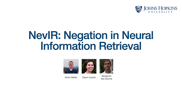 NevIR: Negation in Neural Information Retrieval