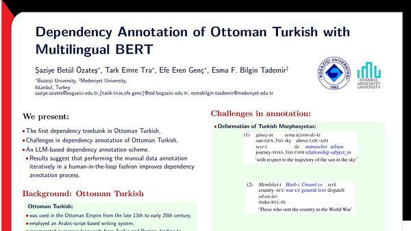 Dependency Annotation of Ottoman Turkish with Multilingual BERT