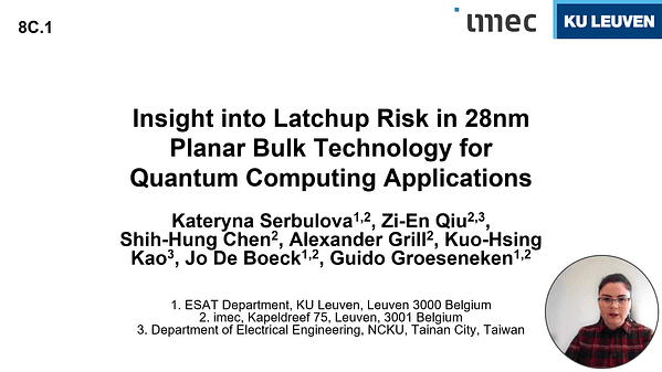Insight into Latchup Risk in 28nm Planar Bulk Technology for Quantum Computing Applications