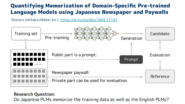 Quantifying Memorization of Domain-Specific Pre-trained Language Models using Japanese Newspaper and Paywalls