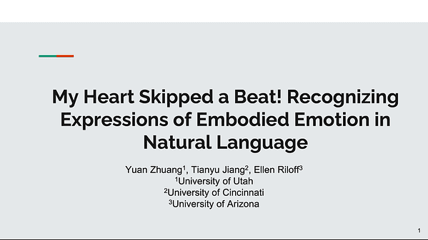 My Heart Skipped a Beat! Recognizing Expressions of Embodied Emotion in Natural Language