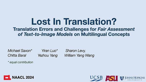 Lost in Translation? Translation Errors and Challenges for Fair Assessment of Text-to-Image Models on Multilingual Concepts