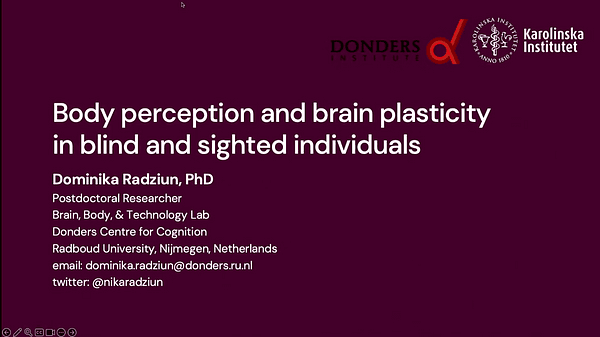 Body perception and brain plasticity in blind and sighted individuals