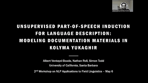 Unsupervised part-of-speech induction for language description: Modeling documentation materials in Kolyma Yukaghir