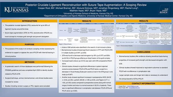 Posterior Cruciate Ligament Reconstruction with Suture Tape Augmentation: A Scoping Review