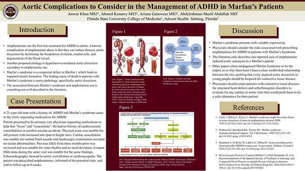 Aortic Complications to Consider in the Management of ADHD 
in Marfan’s Patients