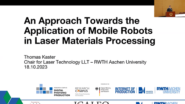 An Approach Towards the Application of Mobile Robots in Laser Materials Processing