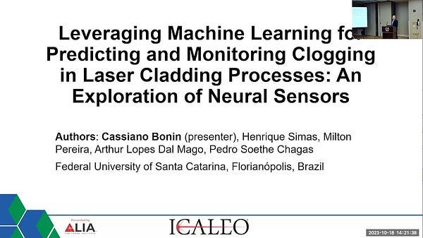 Leveraging Machine Learning for Predicting and Monitoring Clogging in Laser Cladding Processes: An Exploration of Neural Sensors